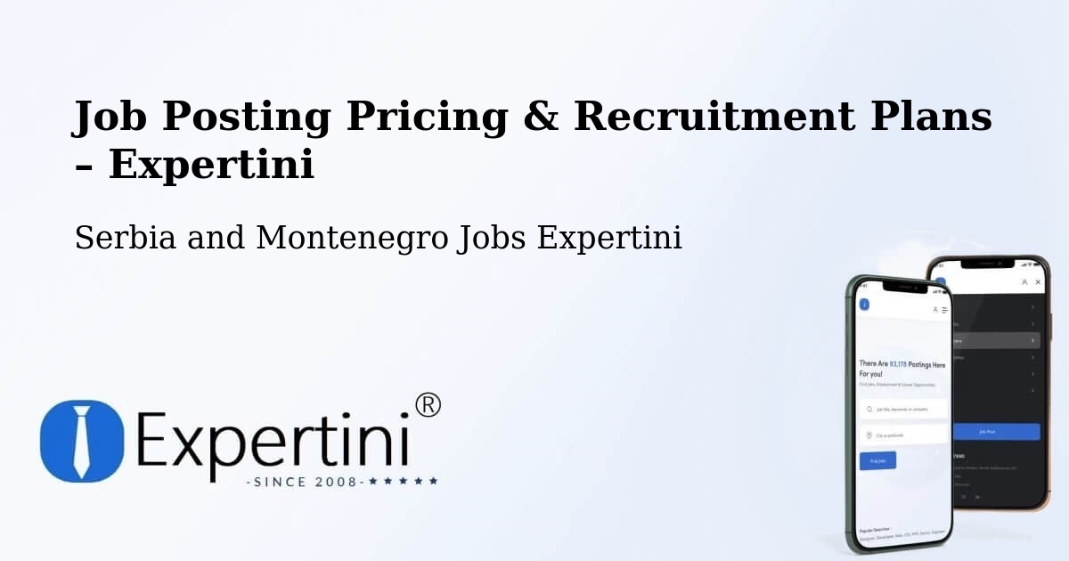 Job Posting Pricing & Recruitment Plans – Vineland - Vineland, Serbia and Montenegro Jobs Expertini