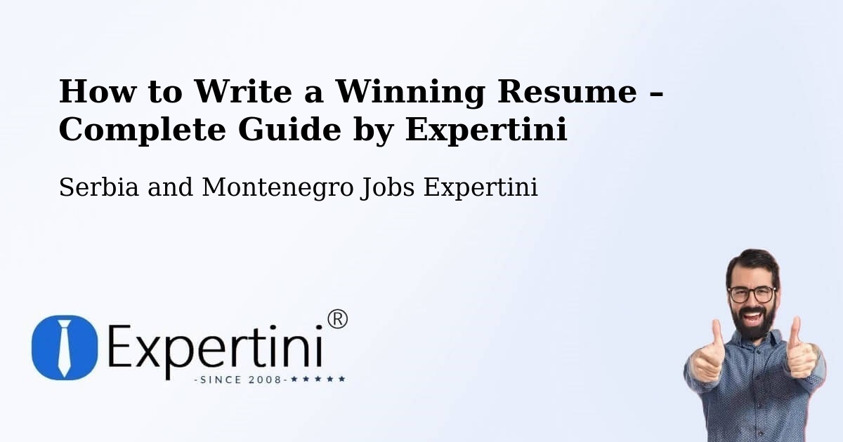Resume Writing Guide for Job Seekers – Vineland - Vineland, Serbia and Montenegro Jobs Expertini